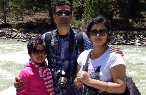 Ruby Pathak with her family
