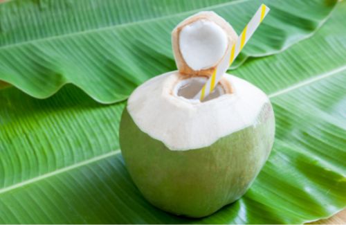 hydrate your body with coconut water