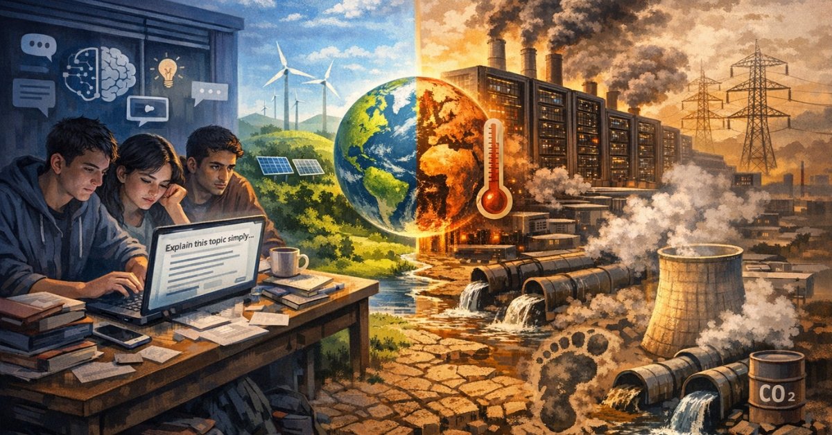 How Gen-Z’s Growing Dependence on AI Is Leaving an Invisible Carbon Trail