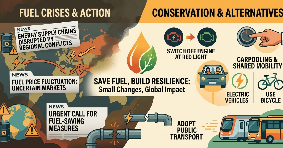 Fuel Conservation Becomes a Global Priority Amid War Crisis