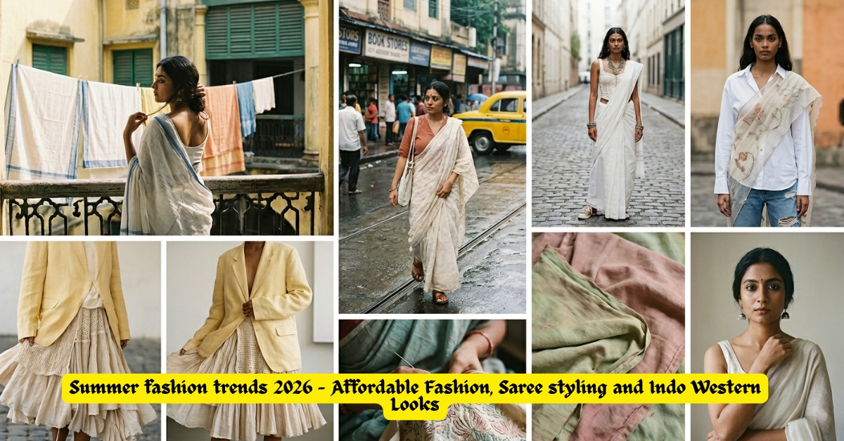 Summer fashion trends 2026 – Affordable Fashion, Saree styling and Indo Western Looks